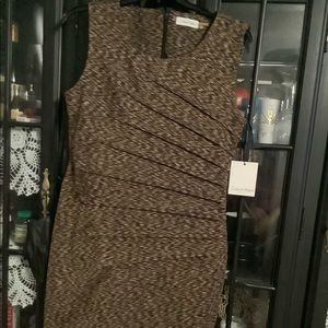 NewCalvein Klein Dress Size 6 Color Brown